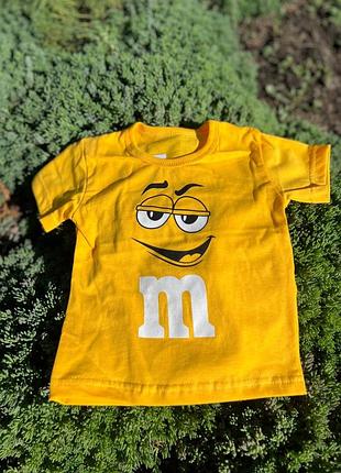 Дитяча футболка m&amp;m's 74–86 см | нова | 100% бавовна