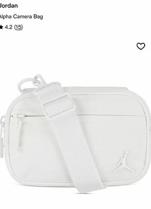 Jordan alpha camera bag біла нова оригінал!