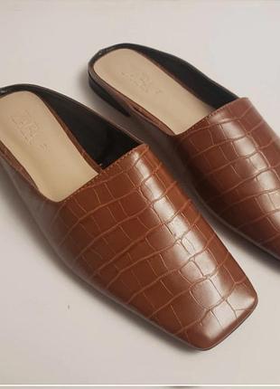 Мюли zara из экокожи