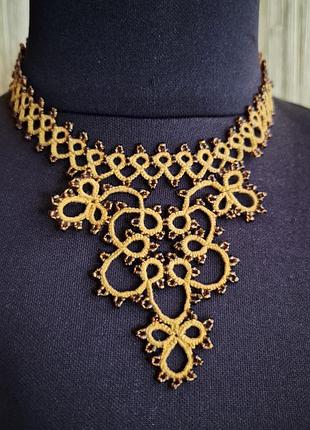 Кольє у техніці фріволіте, hand made