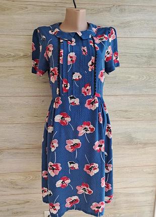 Винтажное платье cath kidston цветочный принт разм l.