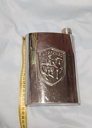 Вінтажна фляга срср (нержавійка, клеймо запоріжжя)