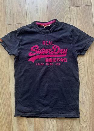 Футболка чорна жіноча superdry