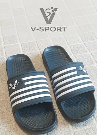 Мужские шлепанцы, умладежные
шлепки, спортивные сланцы v-sport,р.40