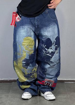 Vintage indigo jeans baggy скейт джинси штаны джинсы штани брюки деним одяг одежда классические прямые бегги широкі оверсайз polar bigboy чоловічі