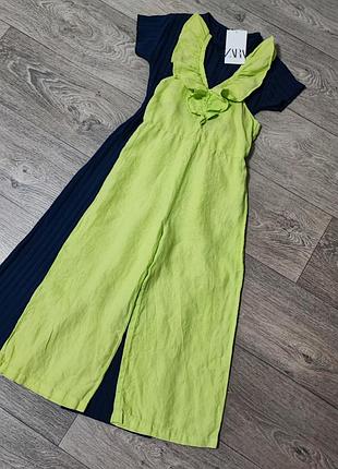 Zara комбінезон з 100% льону для дівчинки 9 років,134р.