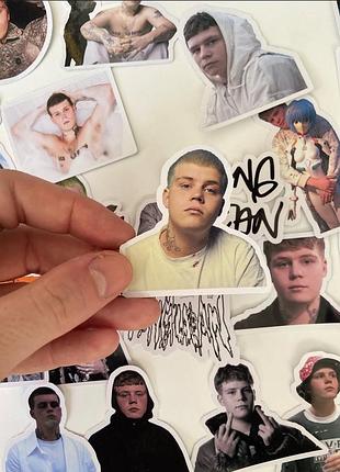 Наліпки/наклейки з yung lean 25 штук