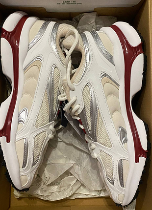 Lacoste l003 2k24 white/burgundy, 43 размер, оригинал
