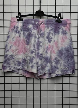 Яскраві трикотажні шорти fila tie-dye — нові з бірками (сток)