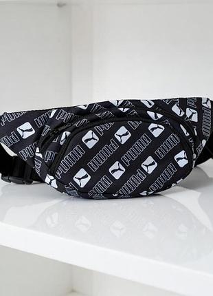Бананка чорна puma, сумка через плече спорт пума
