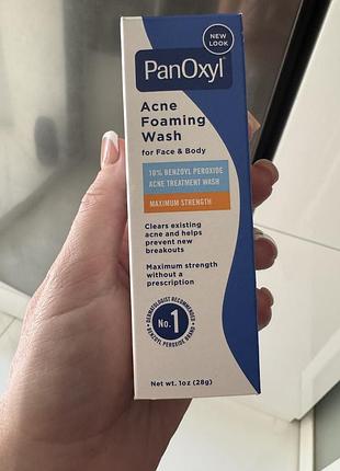 Засіб для вмивання panoxyl acne foaming wash (10% benzoyl peroxide)
