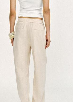 Брюки женские cotton:on летние светлые, лён вискоза 40l