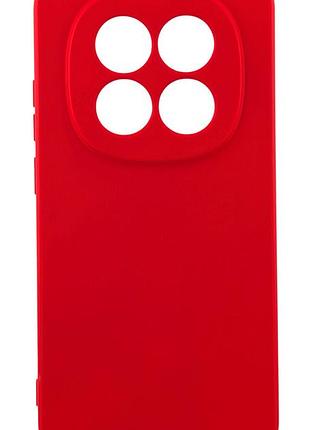 Чехол silicone case для xiaomi redmi note 15 4g / 5g (164mm) бампер с микрофиброй красный