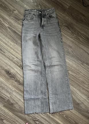 Джинси zara сірі