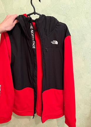 Куртка чоловіча the north face чорно-червона