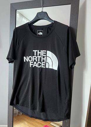 Чоловіча чорна футболка the north face з великим логотипом m | оригінал | ідеальний стан