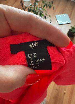 Платье красное мини h&m 4