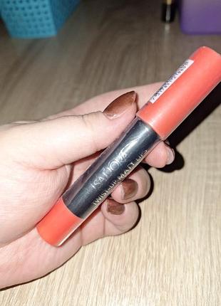 Isadora twist-up matt lips,60 orange pop