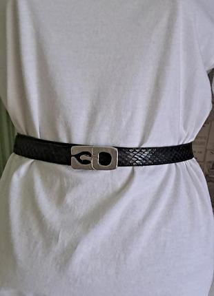 Кожаный ремень 2х85 рептилия