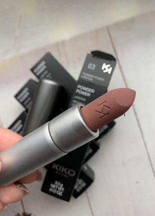 Пудрова матова помада kiko milano powder
