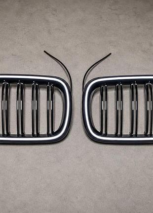 Ніздрі m-look led (чорний глянець) для bmw x5 f15 2013-2018 рр