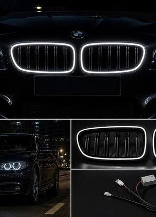 Ноздри m-look led (чёрный глянец) для bmw 5 серия f10/f11 2010–2016 гг