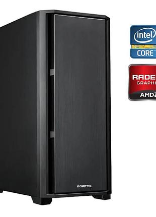 Игровой пк chieftec tower / intel core i5-6600k (4 ядра по 3.5 - 3.9 ghz) / 16 gb ddr4 / 480 gb ssd + 500 gb hdd / amd radeon rx