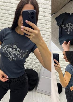 Футболка стрази y2k