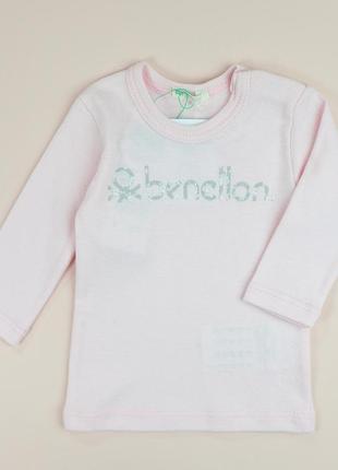 Реглан, лонгслів, топ benetton для дівчинки на зріст 50/56 см