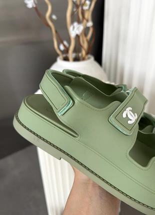 Chanel ''dad"" sandals green premium