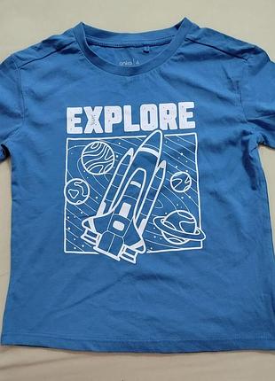 🚀 яскрава дитяча футболка anko "explore" з космічною ракетою