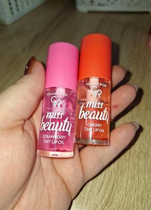 Golden rose miss beauty tint lip oil