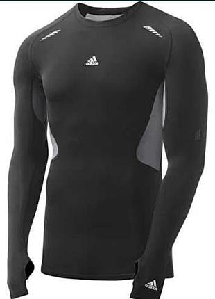 Мужской компрессионный лонгслив adidas techfit / рашгард, размер m