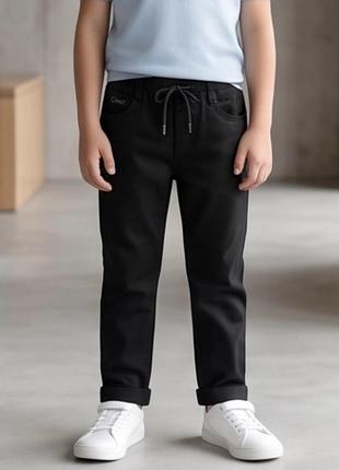 Спортивні брюки чорні gallant jeans ріст від 116 до 146 см