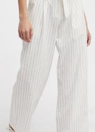Широкі штани на літо льон+бавовна uniqlo - хл