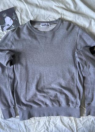 Кофта світшот stone island сірий оригінал стон айленд м розмір