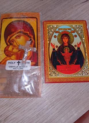 Святая земля holy land из израиля и оливковый крестик