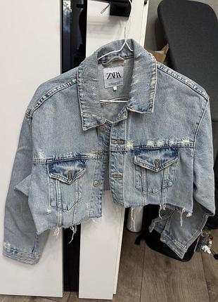 Джинсова куртка zara