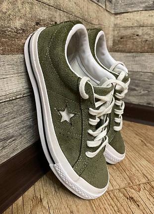 Зелені кеди converse all star