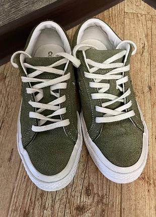 Зелені кеди converse all star 2