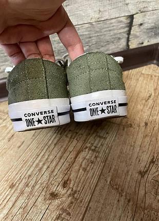 Зелені кеди converse all star 5