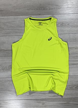 Яркая спортивная майка ассикс asics motiondry neon light, l, оригинал