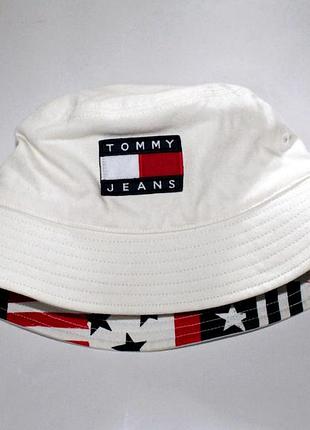 Оригинальная двухсторонняя панама tommy jeans (tommy hilfiger) - reversible bucket hat