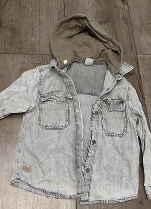 Джинсова сорочка zara 128