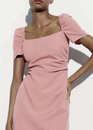 Рожева міні сукня zara