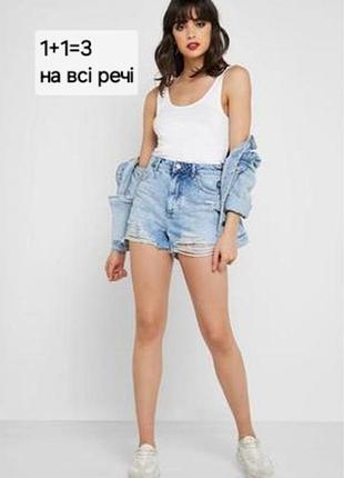 Шорти з високою посадкою topshop w 28