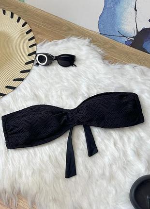 Элегантный черный кружевной лиф-бандо accessorize (размер xxl / eur 46)