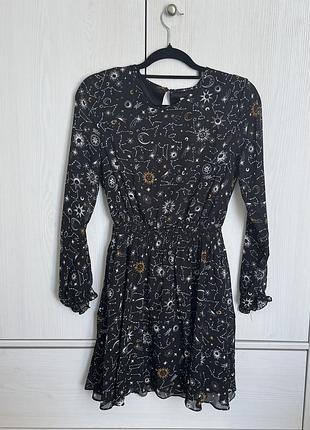 Коротка легка шифонова сукня