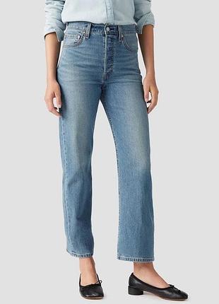 Джинси levi's premium ribcage straight ankle — нові з бірками