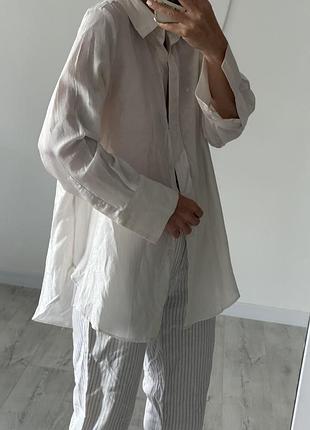 Блуза сорочка напівпрозора h&m